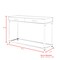 Caspian High Gloss 2 Drawer Acrylic Leg Metal Base Console Table
